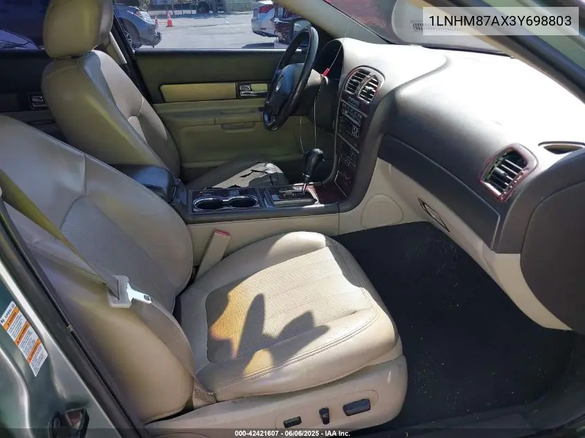 2003 Lincoln Ls V8 VIN: 1LNHM87AX3Y698803 Lot: 42421607