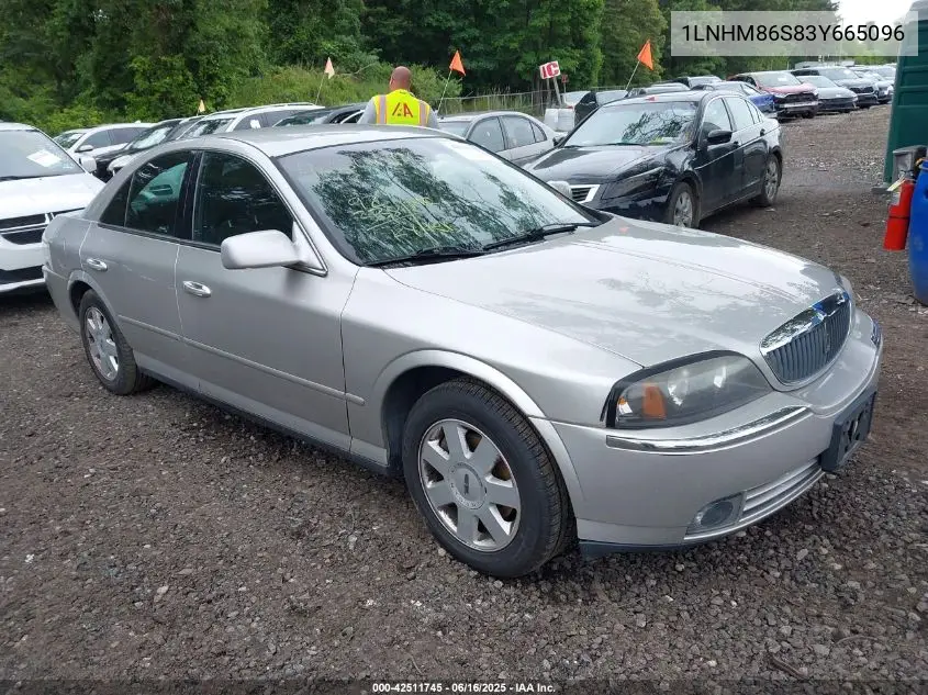 2003 Lincoln Ls V6 VIN: 1LNHM86S83Y665096 Lot: 42511745