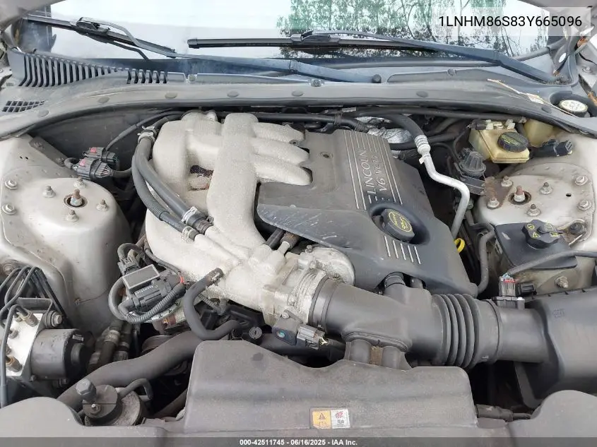 2003 Lincoln Ls V6 VIN: 1LNHM86S83Y665096 Lot: 42511745