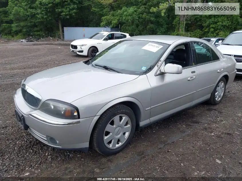 2003 Lincoln Ls V6 VIN: 1LNHM86S83Y665096 Lot: 42511745