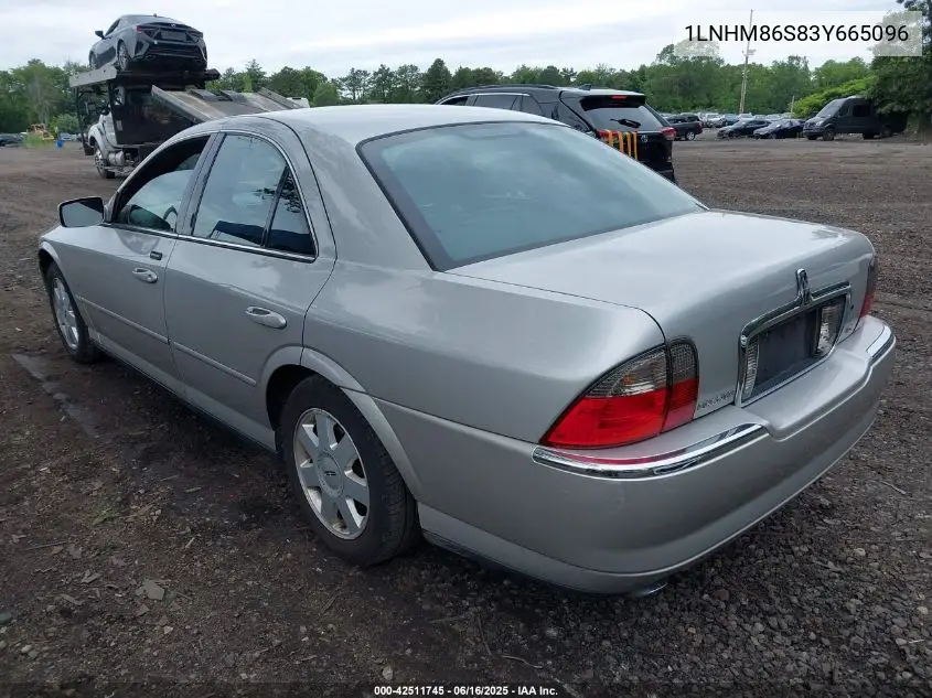 2003 Lincoln Ls V6 VIN: 1LNHM86S83Y665096 Lot: 42511745