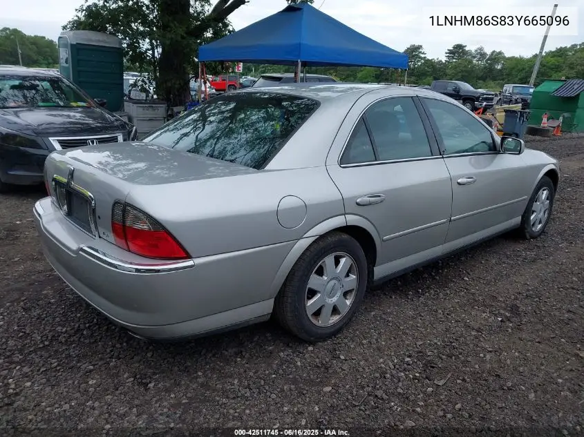 2003 Lincoln Ls V6 VIN: 1LNHM86S83Y665096 Lot: 42511745
