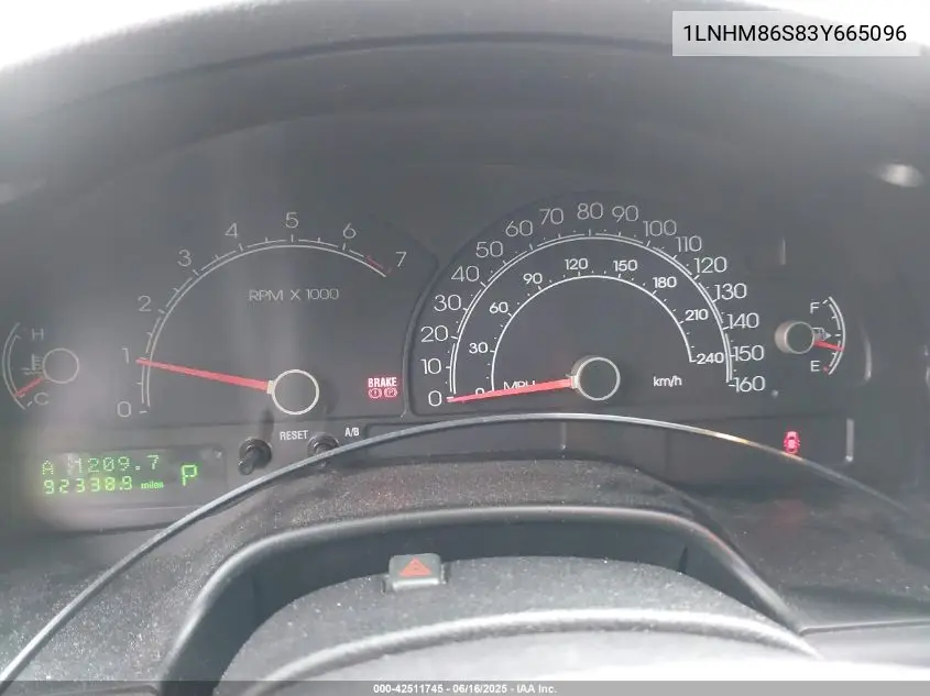 2003 Lincoln Ls V6 VIN: 1LNHM86S83Y665096 Lot: 42511745