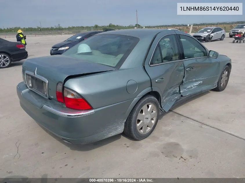 2004 Lincoln Ls V6 VIN: 1LNHM86S14Y620440 Lot: 40570396