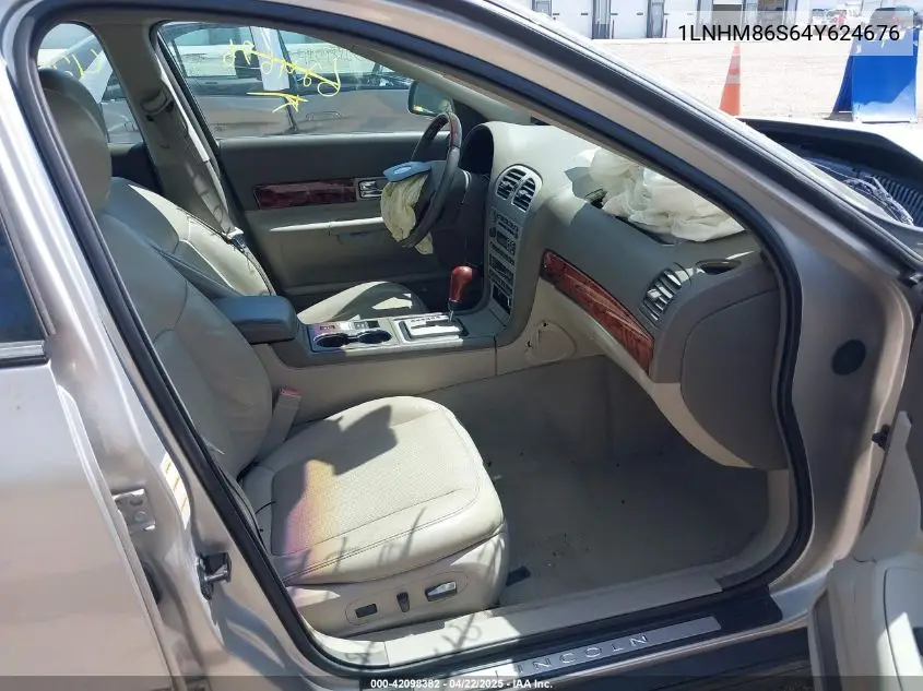 2004 Lincoln Ls V6 VIN: 1LNHM86S64Y624676 Lot: 42098382