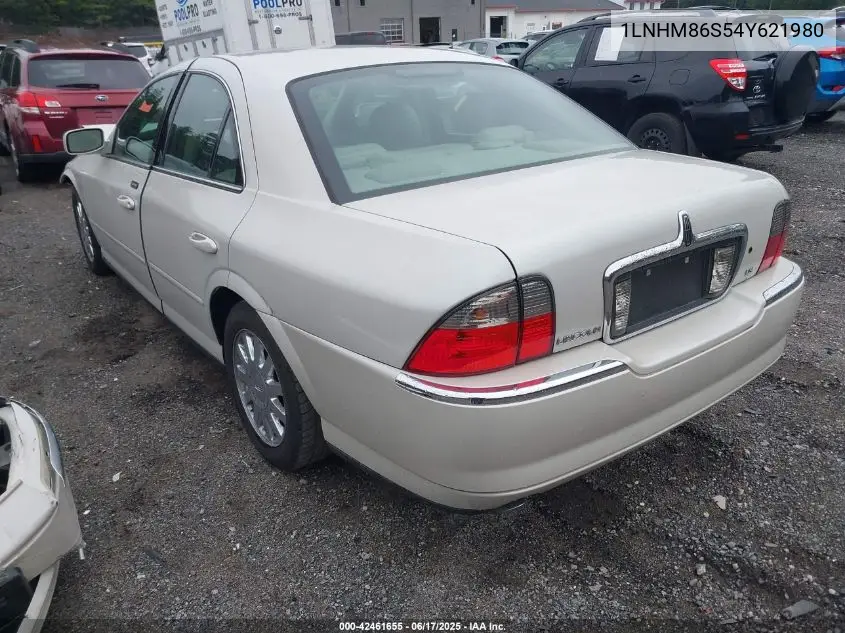 2004 Lincoln Ls V6 VIN: 1LNHM86S54Y621980 Lot: 42461655