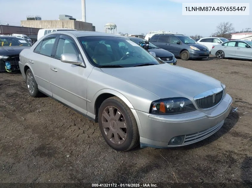 2005 Lincoln Ls V8 VIN: 1LNHM87A45Y655447 Lot: 41321172