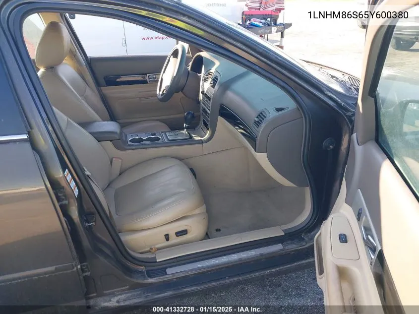 2005 Lincoln Ls V6 VIN: 1LNHM86S65Y600380 Lot: 41332728