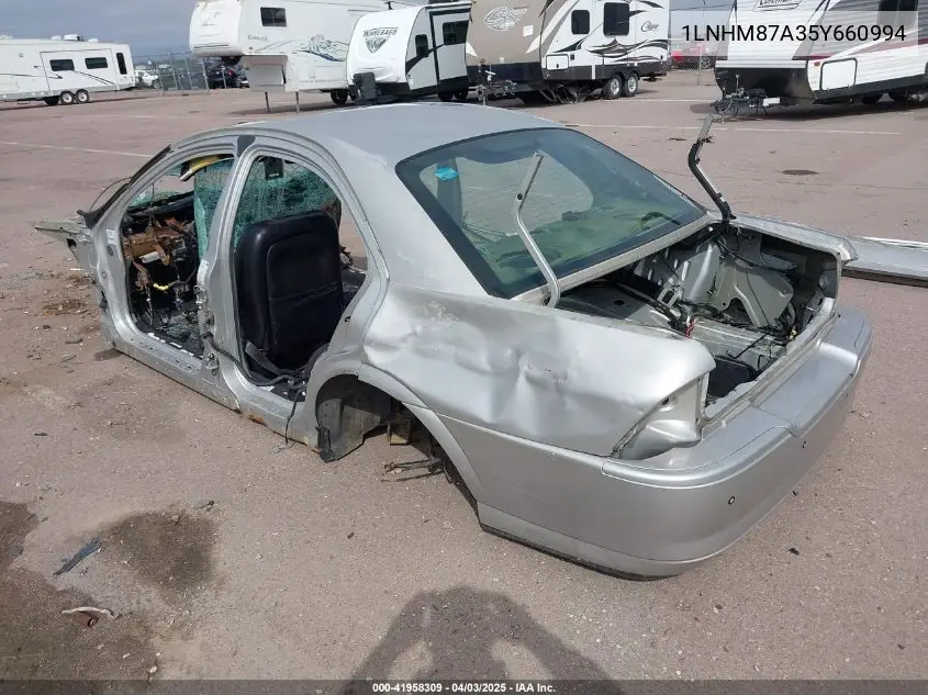 2005 Lincoln Ls V8 VIN: 1LNHM87A35Y660994 Lot: 41958309