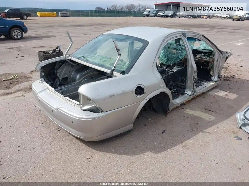 2005 Lincoln Ls V8 VIN: 1LNHM87A35Y660994 Lot: 41958309
