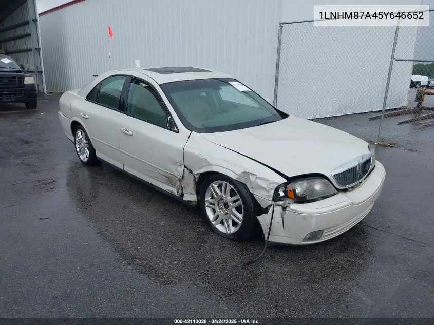 2005 Lincoln Ls V8 VIN: 1LNHM87A45Y646652 Lot: 42113028