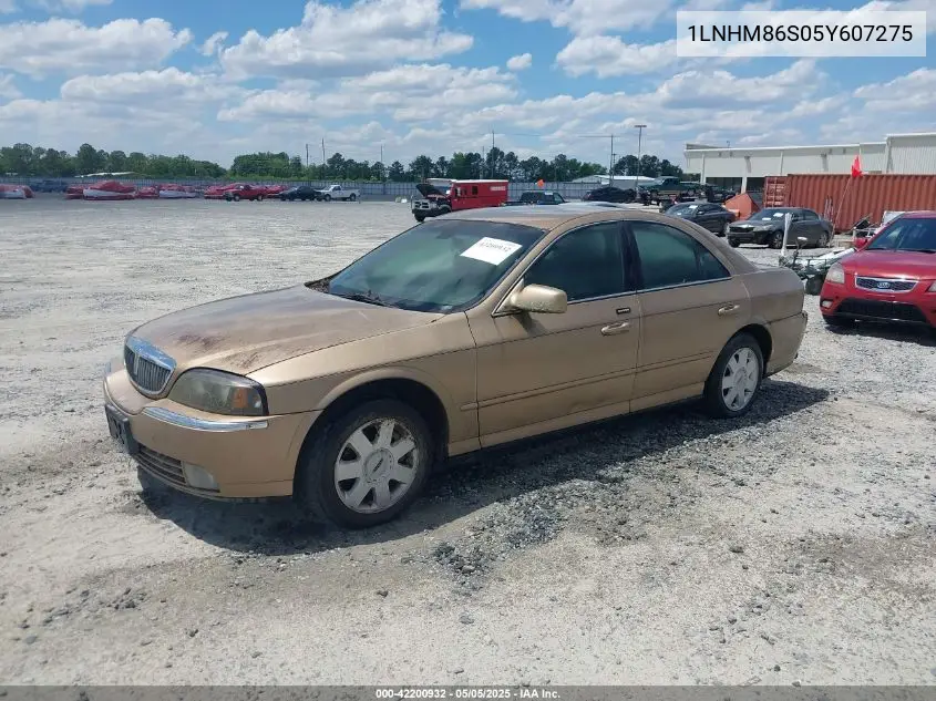 2005 Lincoln Ls V6 VIN: 1LNHM86S05Y607275 Lot: 42200932
