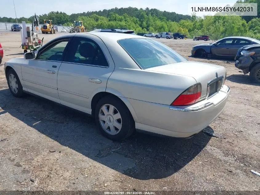 2005 Lincoln Ls V6 VIN: 1LNHM86S45Y642031 Lot: 42255769