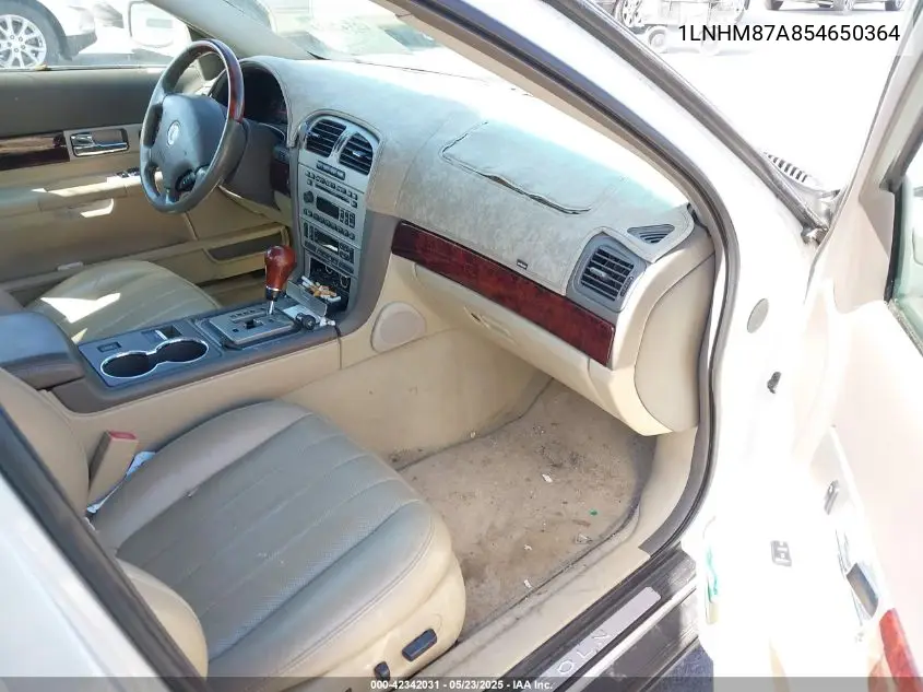 2005 Lincoln Ls V8 VIN: 1LNHM87A854650364 Lot: 42342031