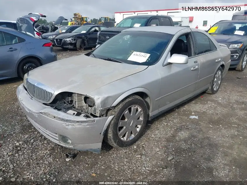 2005 Lincoln Ls V6 VIN: 1LNHM86S65Y642970 Lot: 42622242