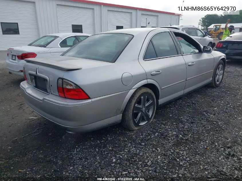 2005 Lincoln Ls V6 VIN: 1LNHM86S65Y642970 Lot: 42622242