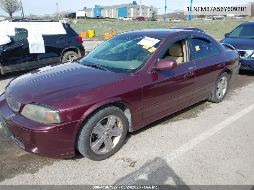 2006 Lincoln Ls V8 VIN: 1LNFM87A56Y609201 Lot: 41867927