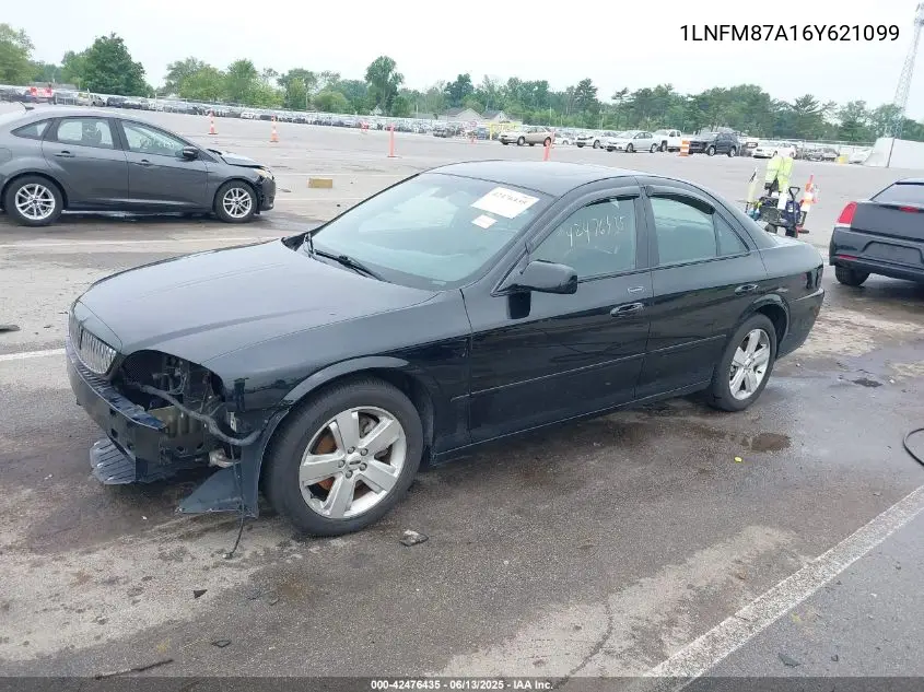 2006 Lincoln Ls V8 VIN: 1LNFM87A16Y621099 Lot: 42476435