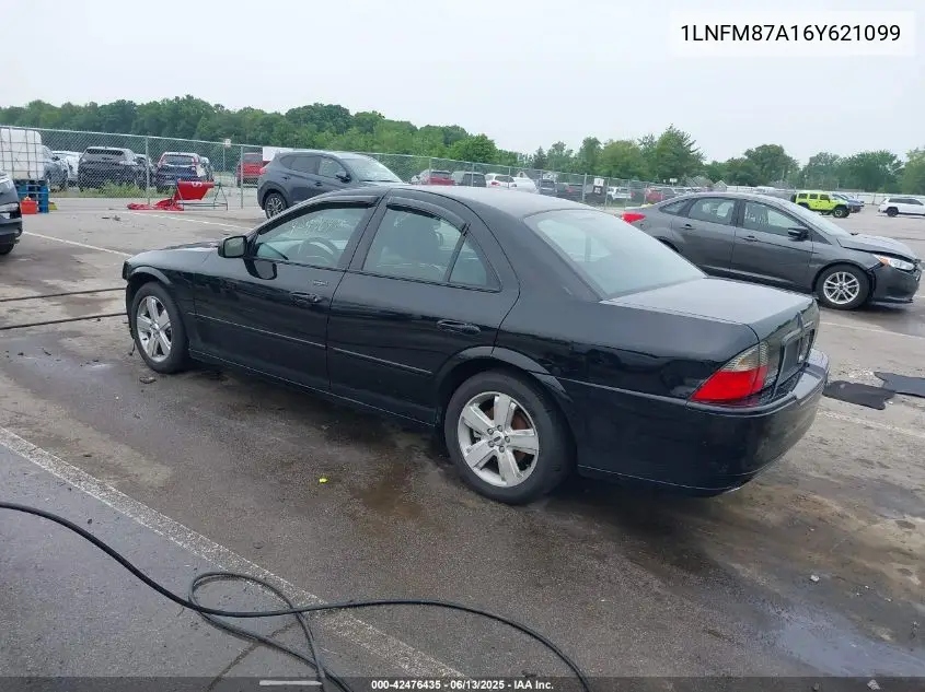 2006 Lincoln Ls V8 VIN: 1LNFM87A16Y621099 Lot: 42476435