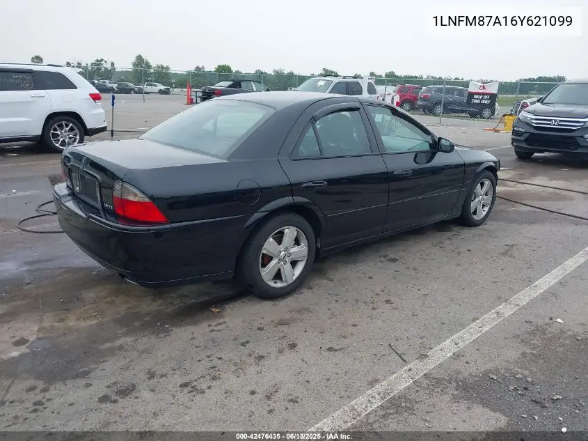 2006 Lincoln Ls V8 VIN: 1LNFM87A16Y621099 Lot: 42476435