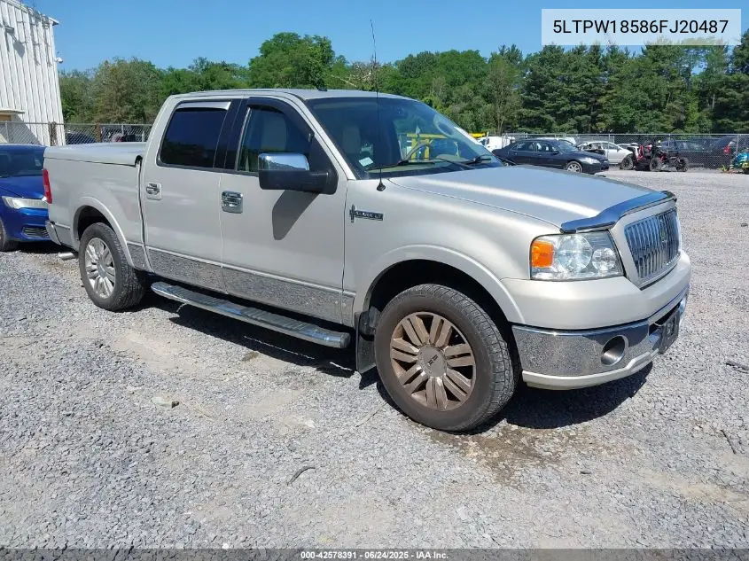 2006 Lincoln Mark Lt VIN: 5LTPW18586FJ20487 Lot: 42578391