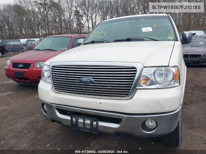 2007 Lincoln Mark Lt VIN: 5LTPW18567FJ10185 Lot: 41730042