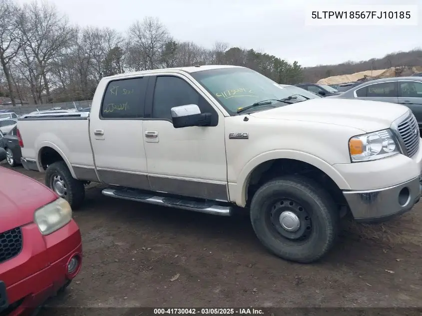 2007 Lincoln Mark Lt VIN: 5LTPW18567FJ10185 Lot: 41730042