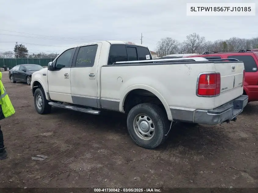 2007 Lincoln Mark Lt VIN: 5LTPW18567FJ10185 Lot: 41730042