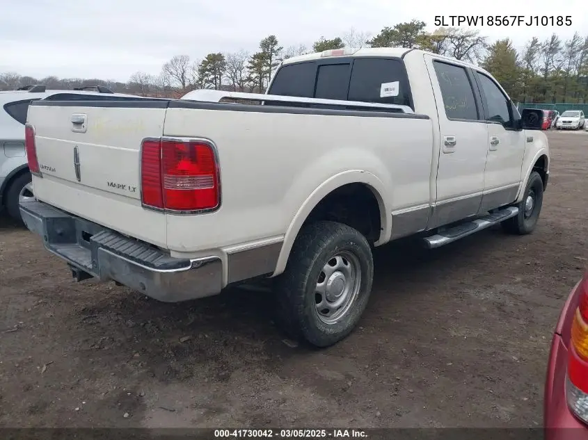 2007 Lincoln Mark Lt VIN: 5LTPW18567FJ10185 Lot: 41730042