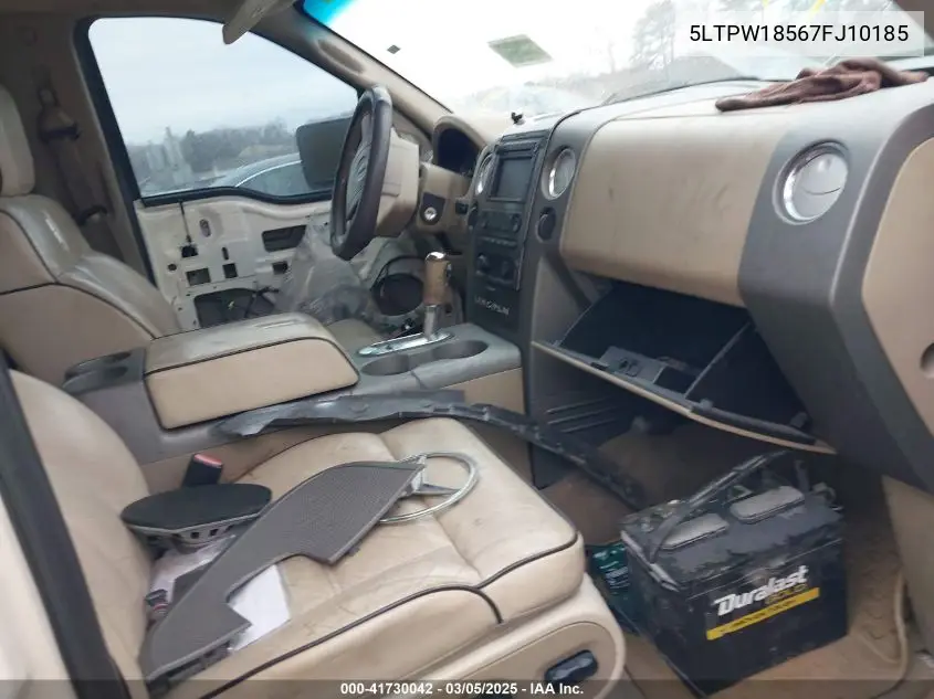 2007 Lincoln Mark Lt VIN: 5LTPW18567FJ10185 Lot: 41730042