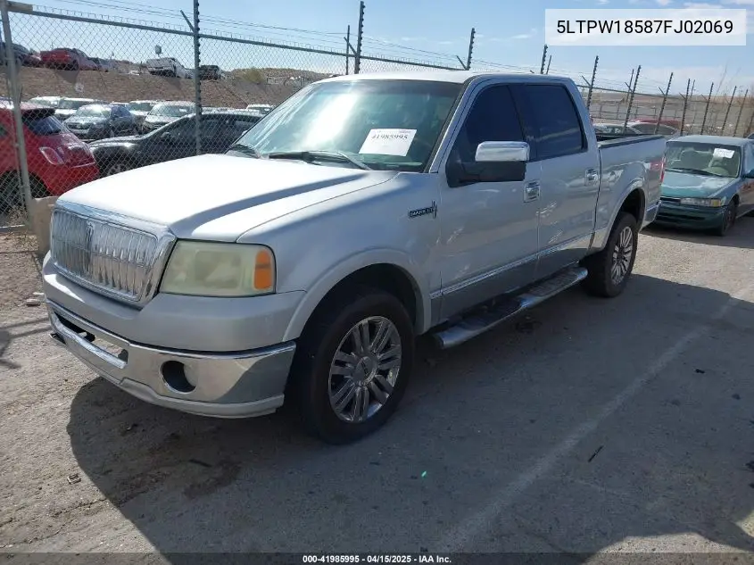 2007 Lincoln Mark Lt VIN: 5LTPW18587FJ02069 Lot: 41985995