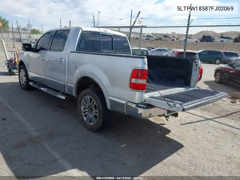 2007 Lincoln Mark Lt VIN: 5LTPW18587FJ02069 Lot: 41985995