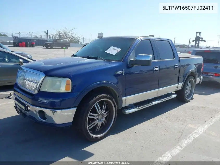 2007 Lincoln Mark Lt VIN: 5LTPW16507FJ02411 Lot: 42294081