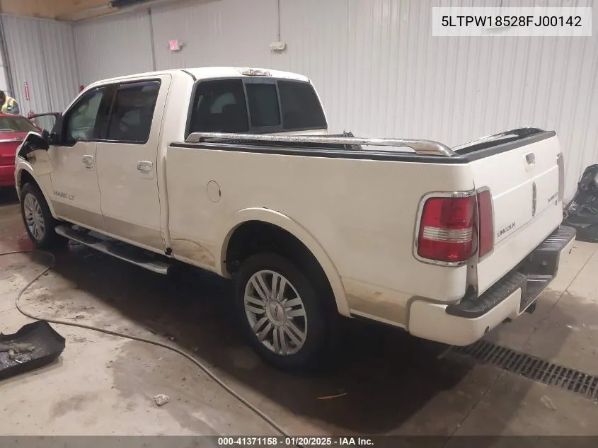 2008 Lincoln Mark Lt VIN: 5LTPW18528FJ00142 Lot: 41371158