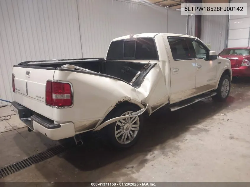 2008 Lincoln Mark Lt VIN: 5LTPW18528FJ00142 Lot: 41371158