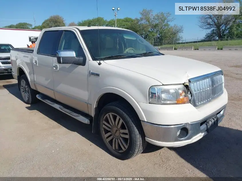 2008 Lincoln Mark Lt VIN: 5LTPW18538FJ04992 Lot: 42258781