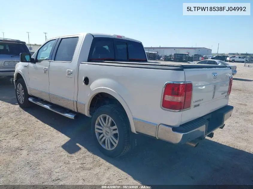 2008 Lincoln Mark Lt VIN: 5LTPW18538FJ04992 Lot: 42258781