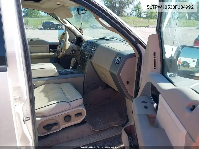 2008 Lincoln Mark Lt VIN: 5LTPW18538FJ04992 Lot: 42258781