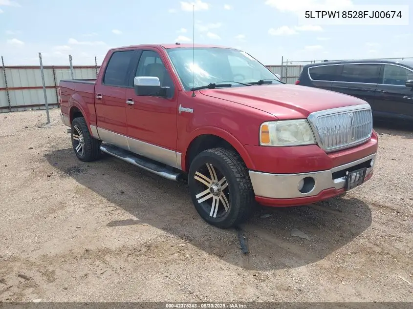 2008 Lincoln Mark Lt VIN: 5LTPW18528FJ00674 Lot: 42375343