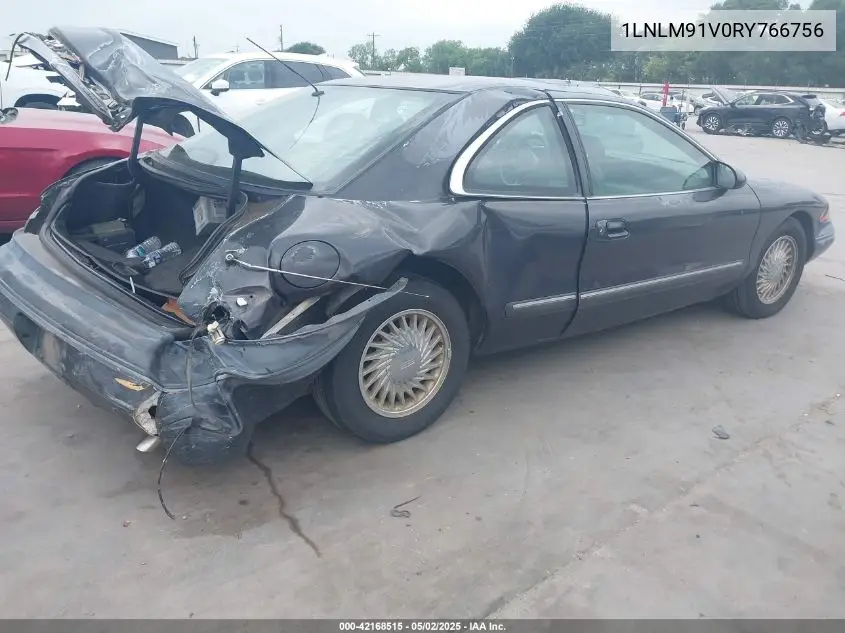 1994 Lincoln Mark Viii VIN: 1LNLM91V0RY766756 Lot: 42168515