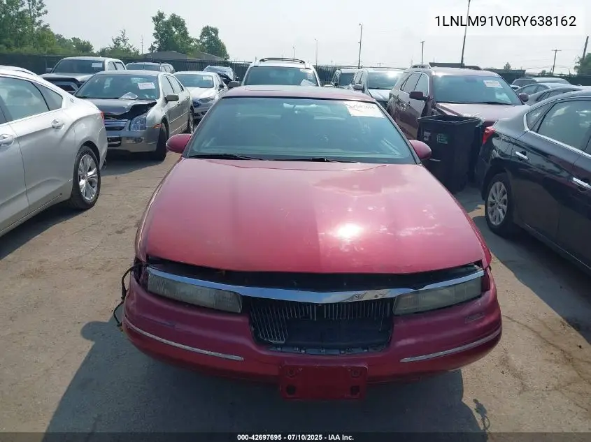 1994 Lincoln Mark Viii VIN: 1LNLM91V0RY638162 Lot: 42697695