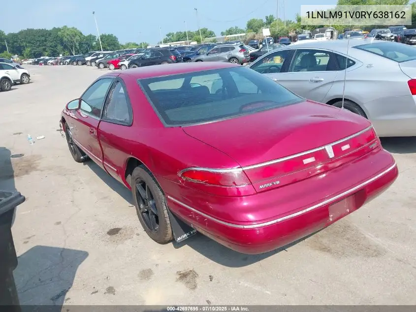 1994 Lincoln Mark Viii VIN: 1LNLM91V0RY638162 Lot: 42697695