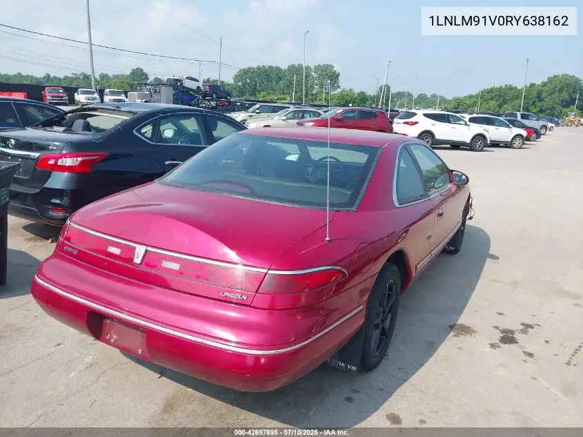 1994 Lincoln Mark Viii VIN: 1LNLM91V0RY638162 Lot: 42697695