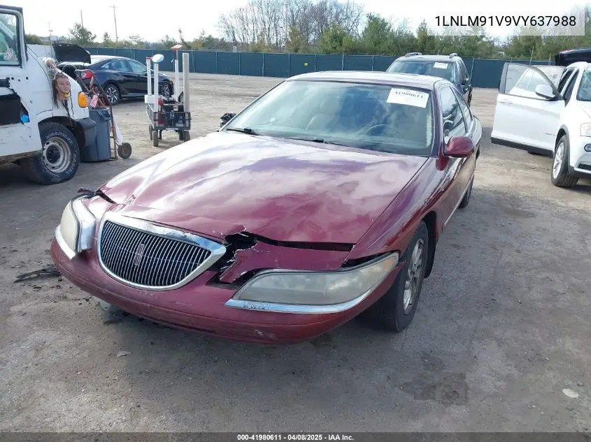 1997 Lincoln Mark Viii VIN: 1LNLM91V9VY637988 Lot: 41980611