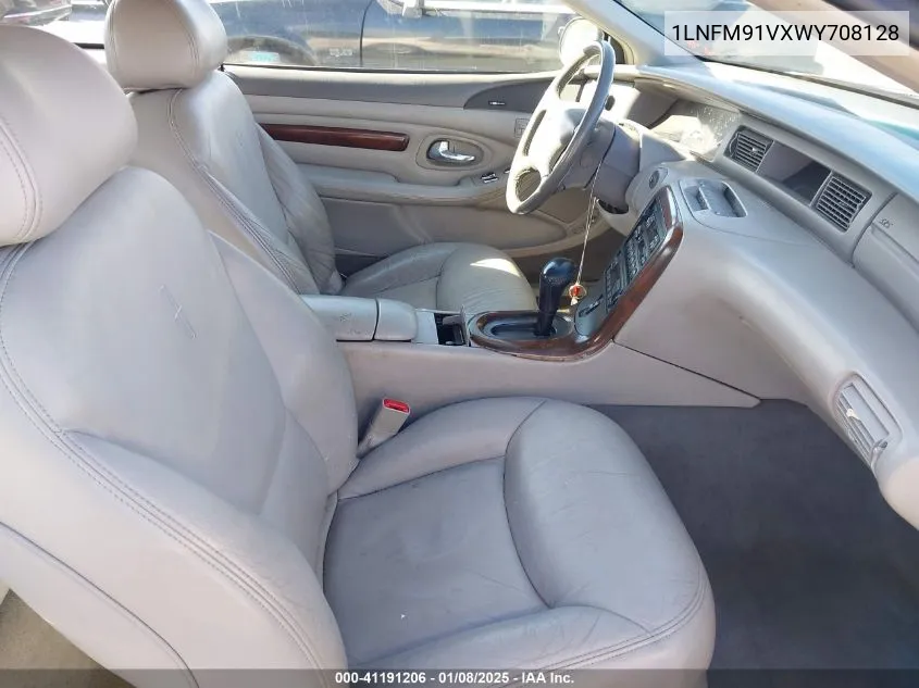 1998 Lincoln Mark Viii VIN: 1LNFM91VXWY708128 Lot: 41191206
