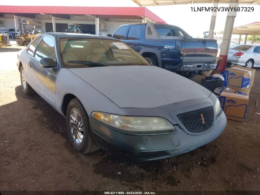 1998 Lincoln Mark Viii Lsc VIN: 1LNFM92V3WY687329 Lot: 42111605