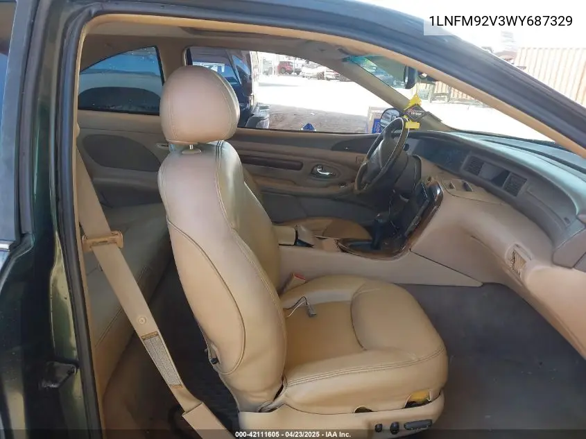 1998 Lincoln Mark Viii Lsc VIN: 1LNFM92V3WY687329 Lot: 42111605