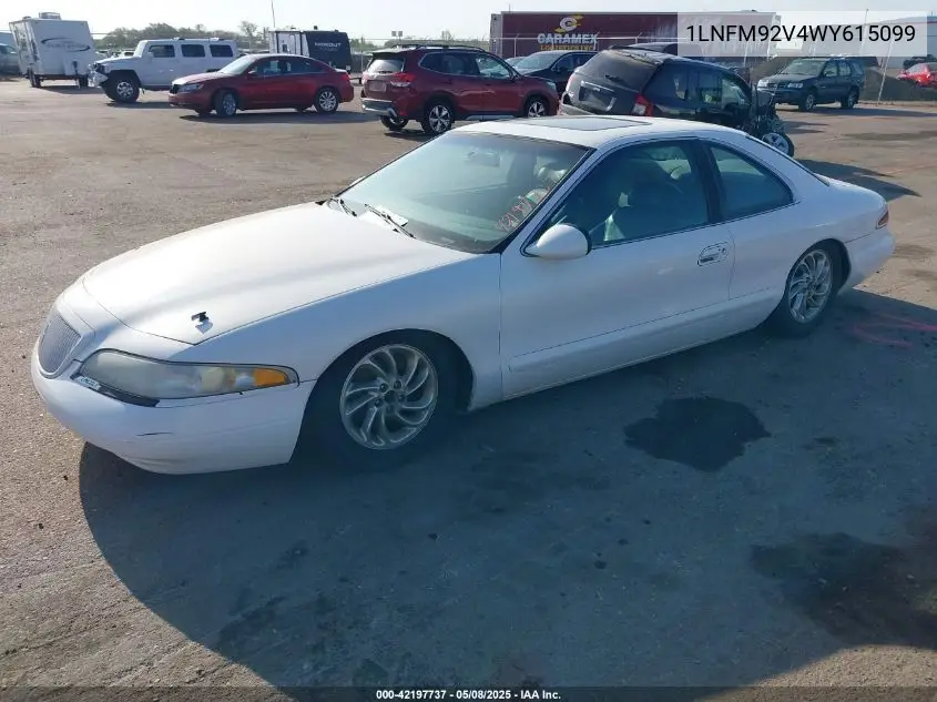 1998 Lincoln Mark Viii Lsc VIN: 1LNFM92V4WY615099 Lot: 42197737