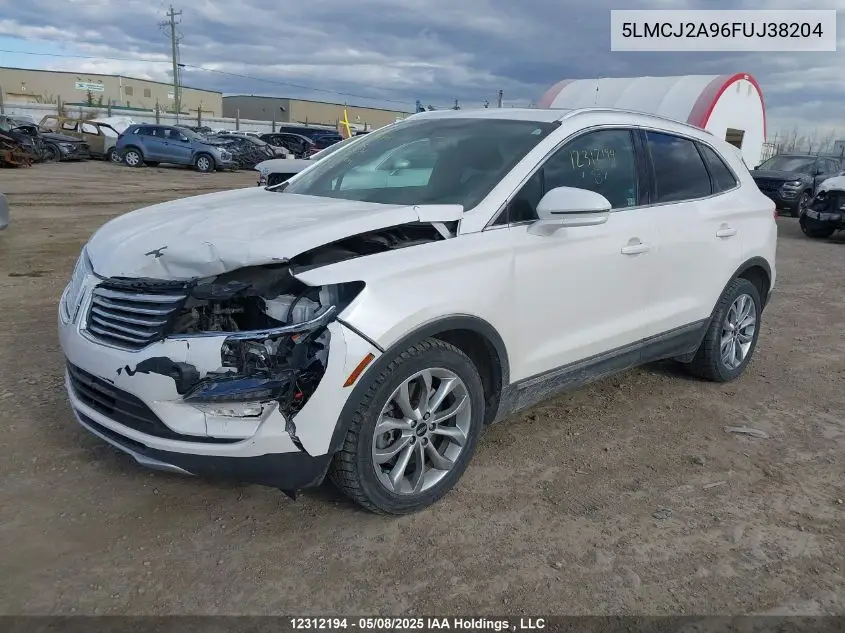2015 Lincoln Mkc VIN: 5LMCJ2A96FUJ38204 Lot: 12312194