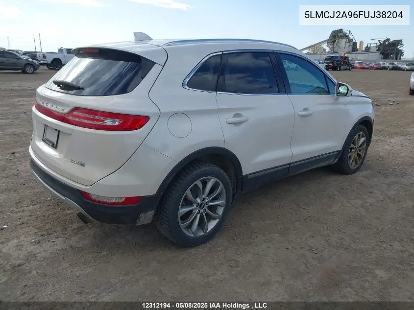 2015 Lincoln Mkc VIN: 5LMCJ2A96FUJ38204 Lot: 12312194